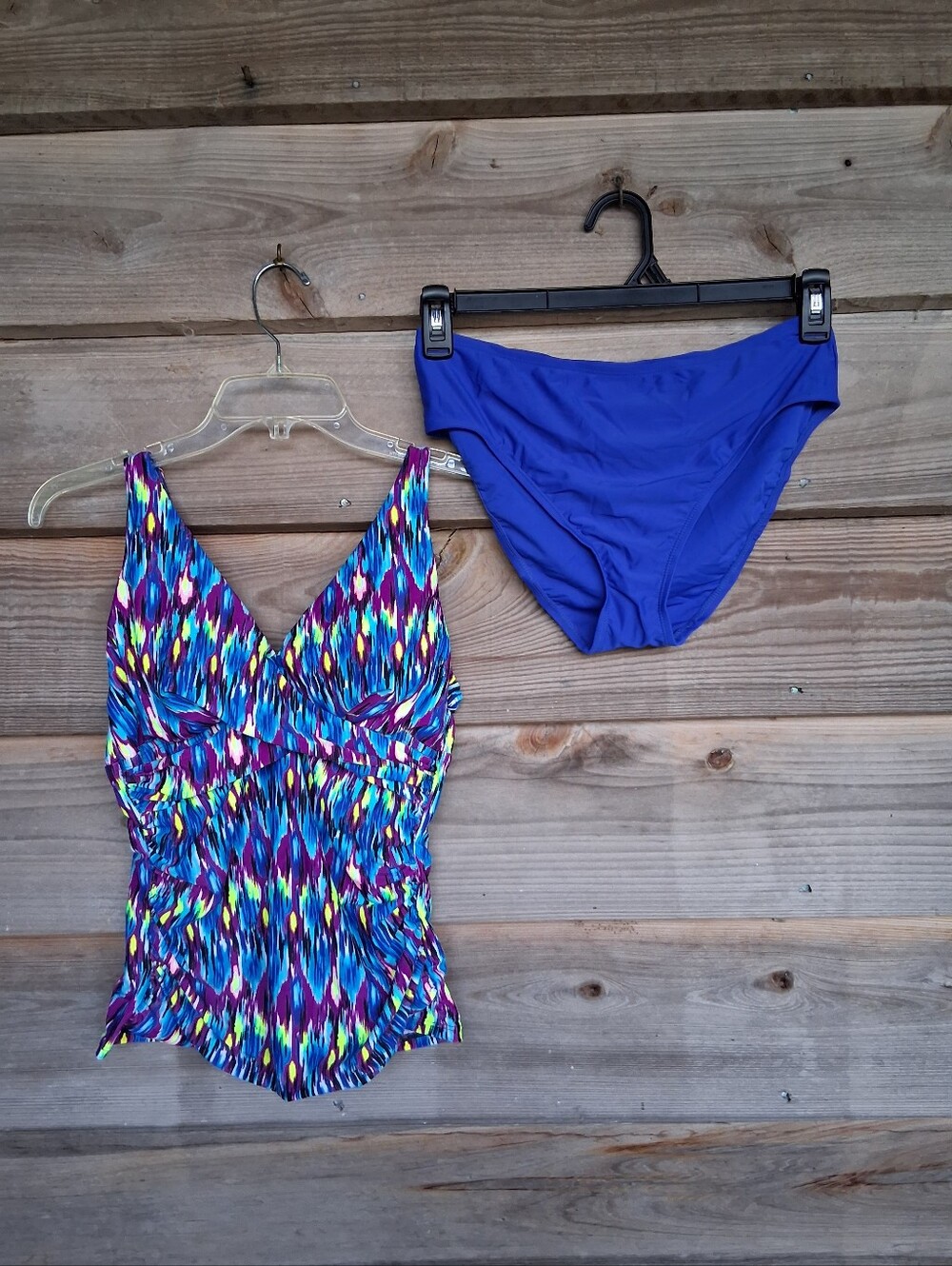 New Coastal Rose 2pc Tankini Swimsuit Set
